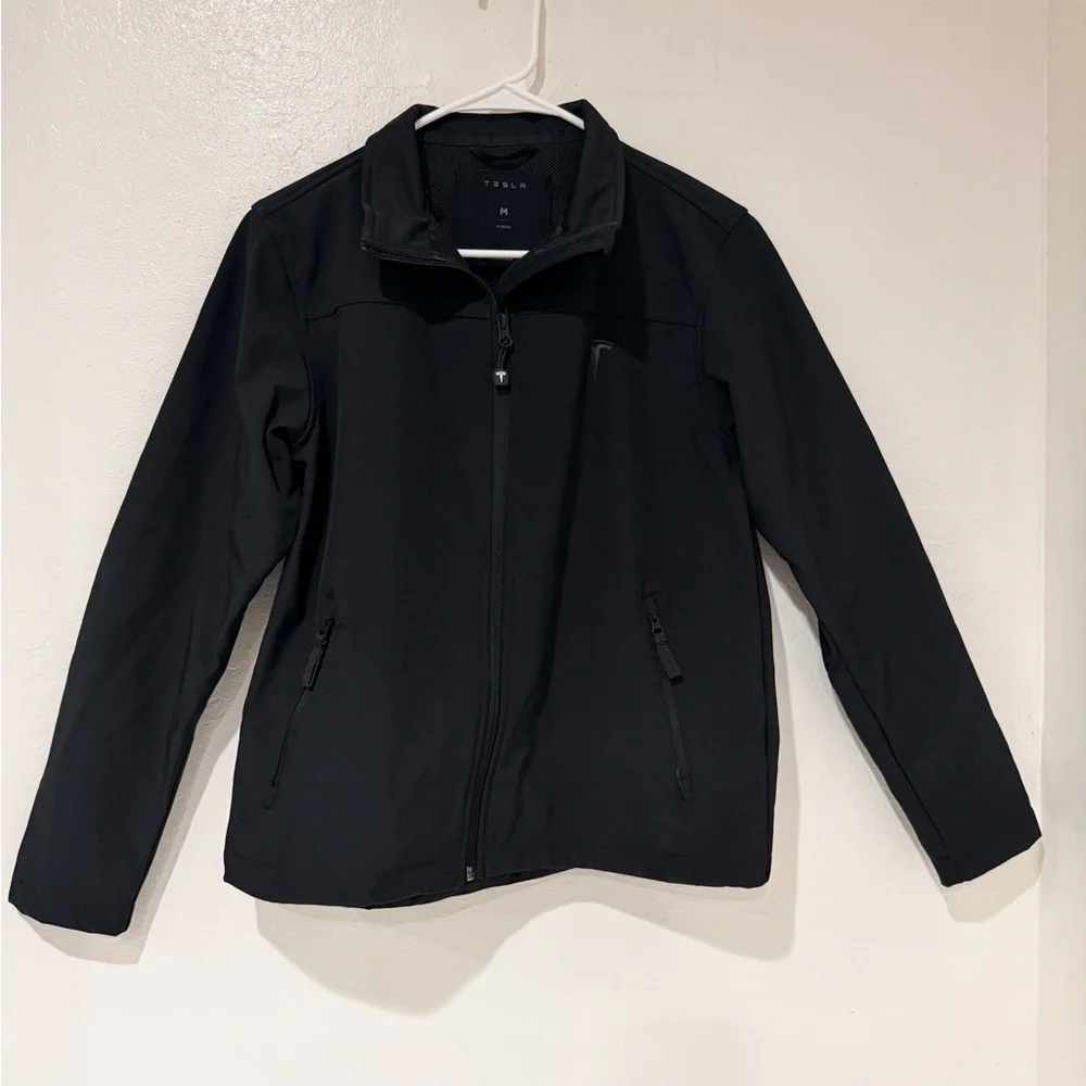 Tesla Black Women's Softshell Employee Corporate Full Zip Jacket Size M